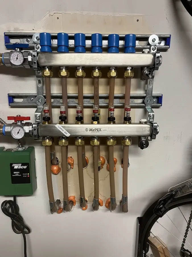 Plumber performing Leak Detection at a residential property in Todd Creek